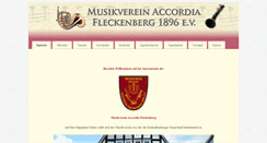 Desktop Screenshot of musikverein-fleckenberg.de